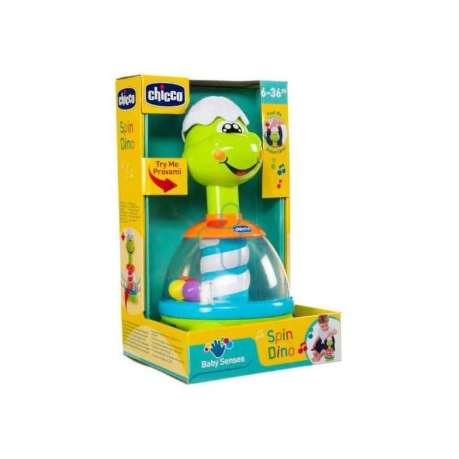 Chicco gioco trottola dino per bambini da 6 a 36 mesi